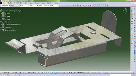 catia recognize sheet metal|sheet metal design in CATIA.